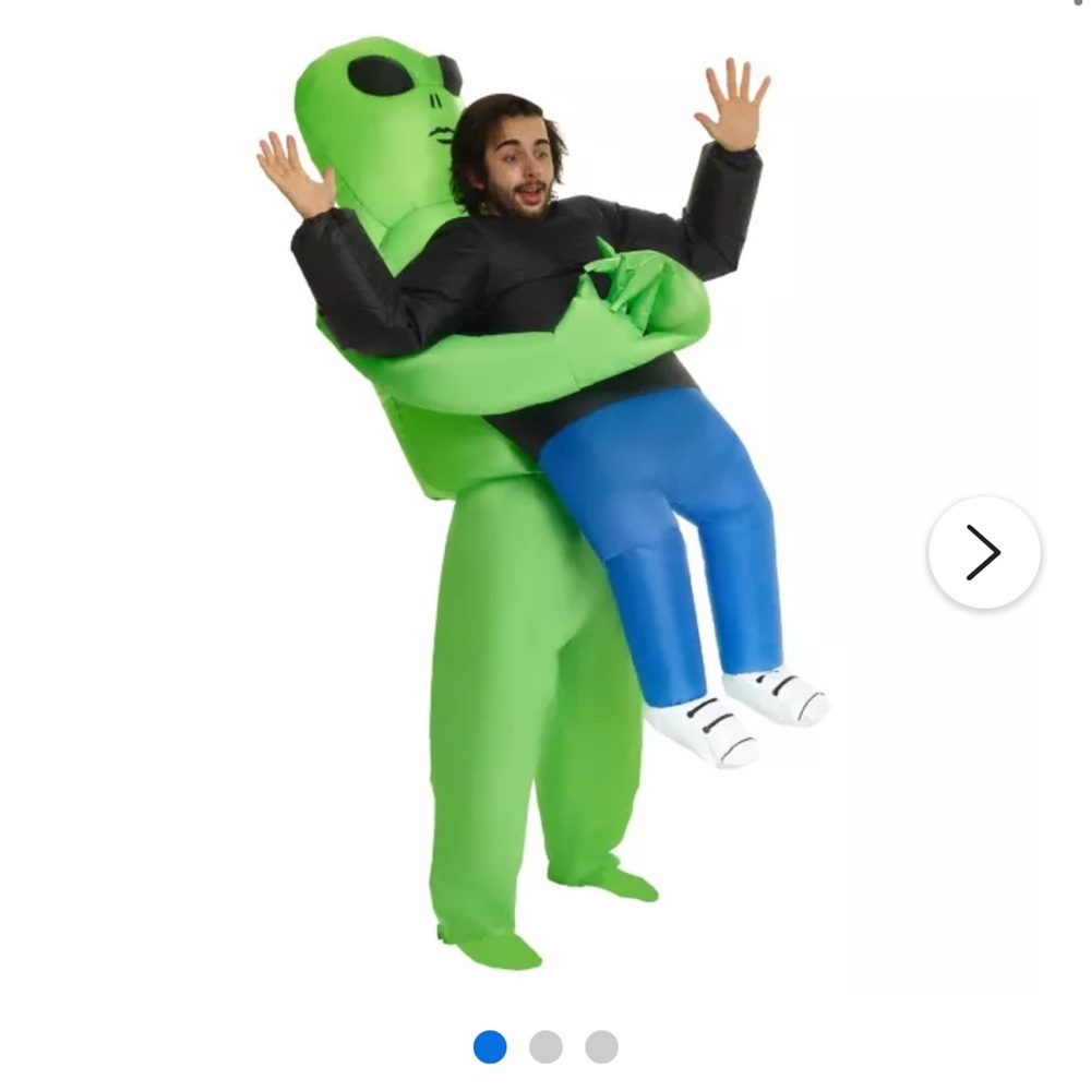 Spirit Halloween Adult/Teen Blow-Up Alien Abduction Costume